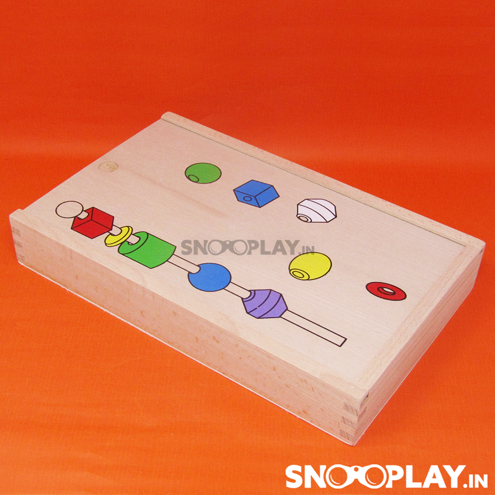 Wooden Puzzle Beaded Box