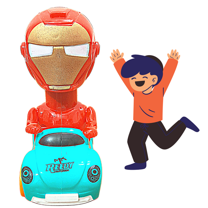 Mini Scooter Toy for Kids |  Friction Toys (Iron Man)