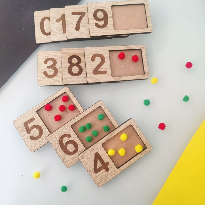 Wooden Tracing Writing and Counting Tray | Tracing Tray for Kids