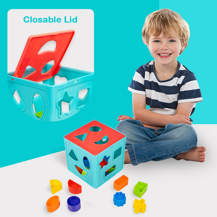 Ratna's Shape Sorter Cube Senior - 18 Pieces (1-3 Years)
