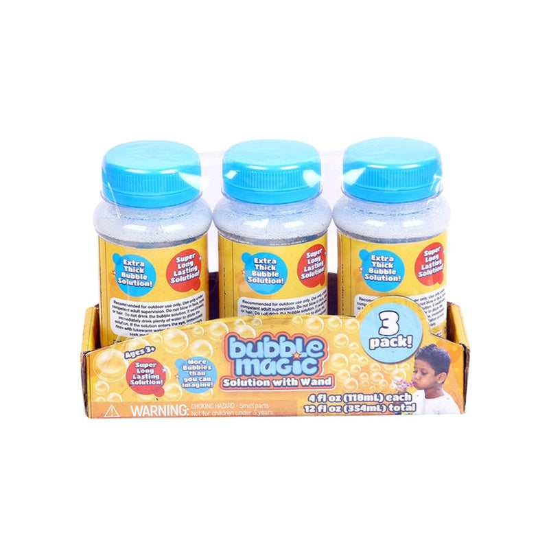 Bubble Magic 118 ML Solution with wand 3 Pack