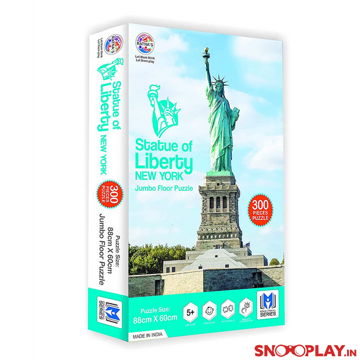 Jumbo Floor Jigsaw Puzzle - London Bridge, Eiffel Tower, Statue of Liberty