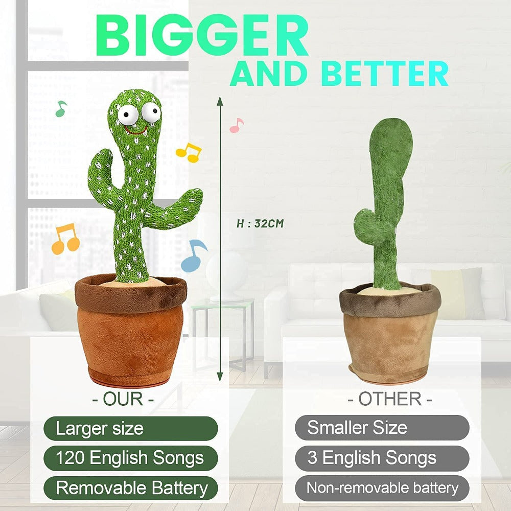 Dancing Cactus Talking Toy ,Cactus Plush Toy, Recording RepeatsWhat YouSay Funny