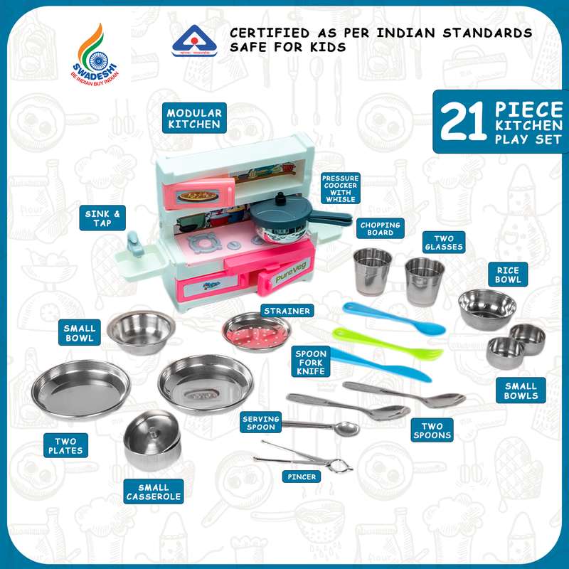 Pure Veg Jumbo - Kitchen Set