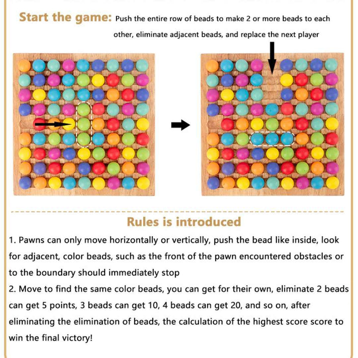 Wooden Board Beads Game