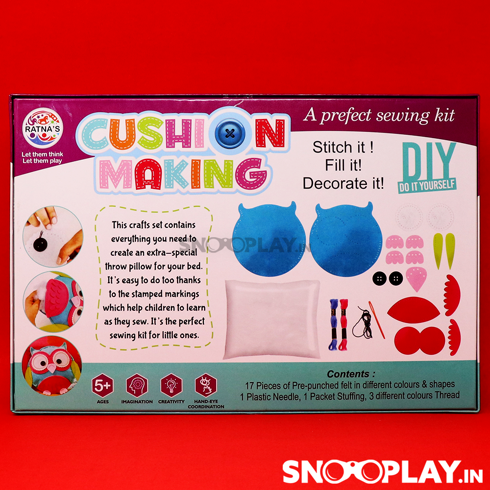 Cushion Making DIY Craft Kit Activity For Kids