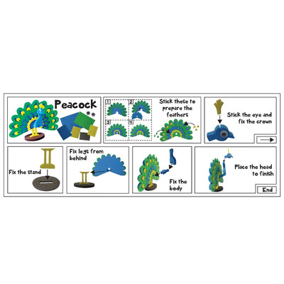 Mapology Birds 3D Models Assemble Game (13 Birds cut-out sets)