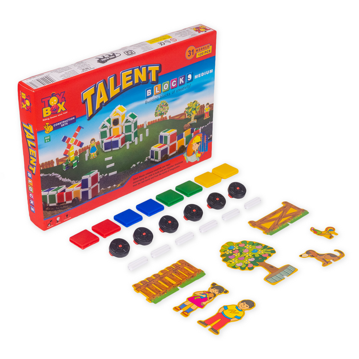 Medium Talent Building Blocks - 120 Pieces (3-7 Years)