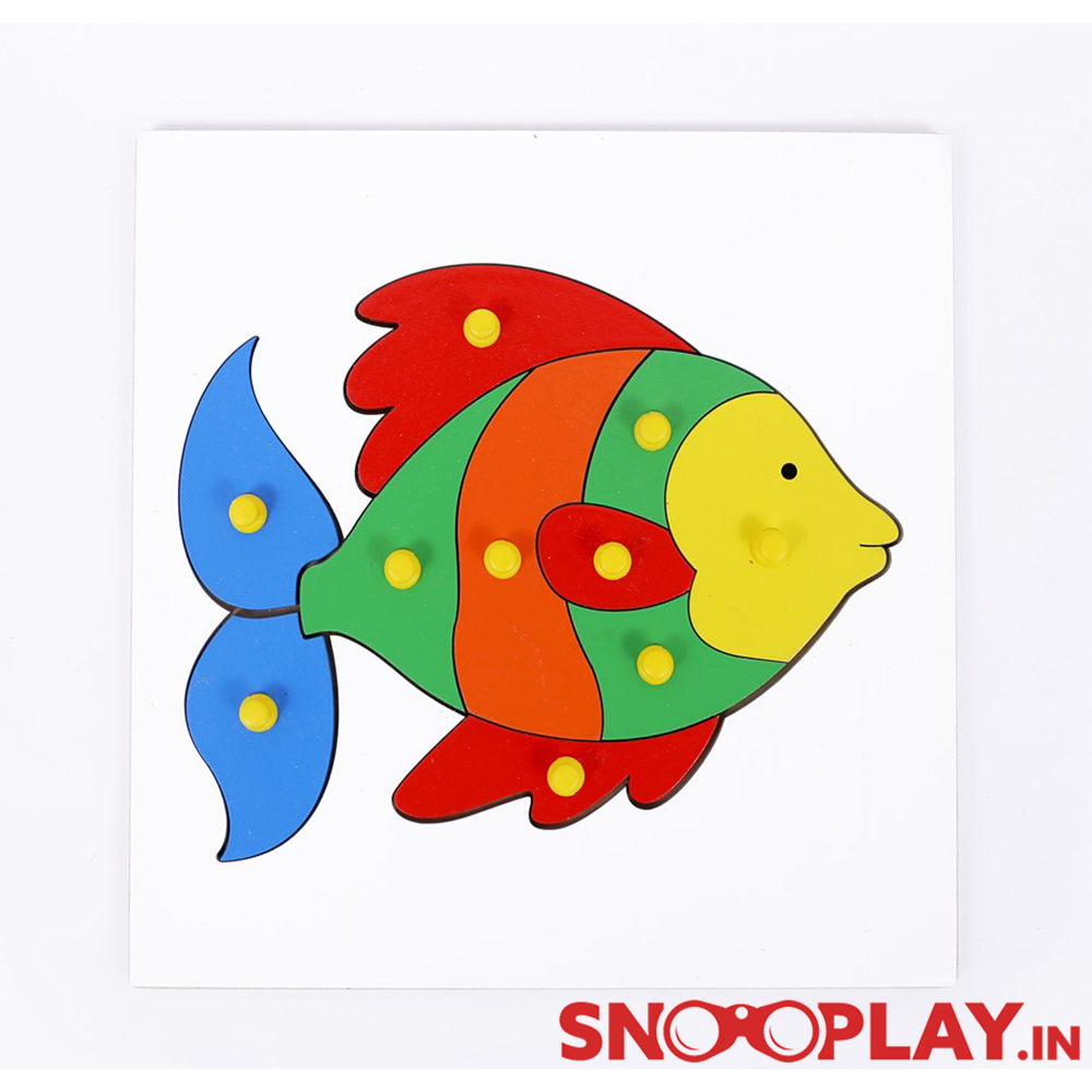 Fish & Butterfly Wooden Puzzle (Combo of 2)
