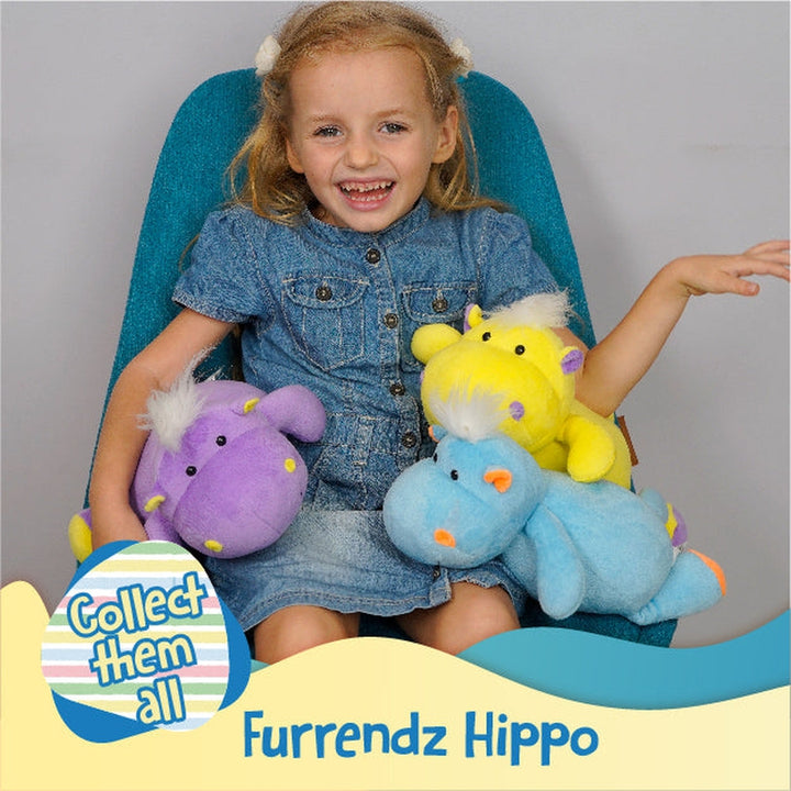 Furrendz Happy Hippo 10" Plush - Blue