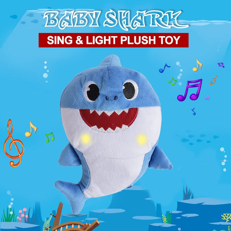 Baby Shark Plush  Sing and Light up  Plush Toy 12 Inch
