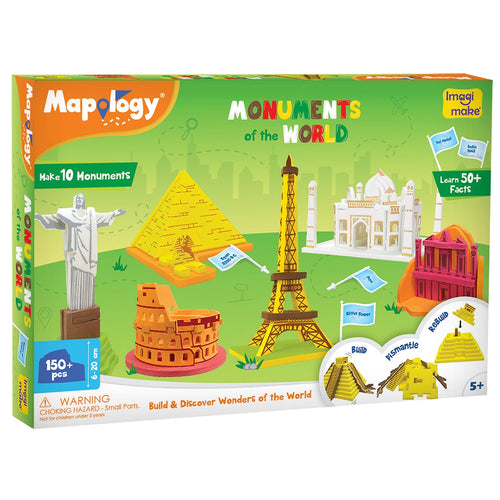 Imagimake Mapology Monuments of The World 3D Puzzle | 150+ Pieces Model Making