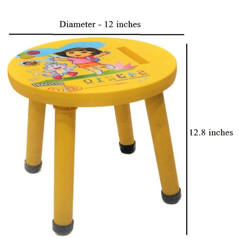 Kids Step Stool Kindergarten Study Stools Lightweight Footstools Sturdy And Durable Very Suitable Multipurpose Use Yellow Color