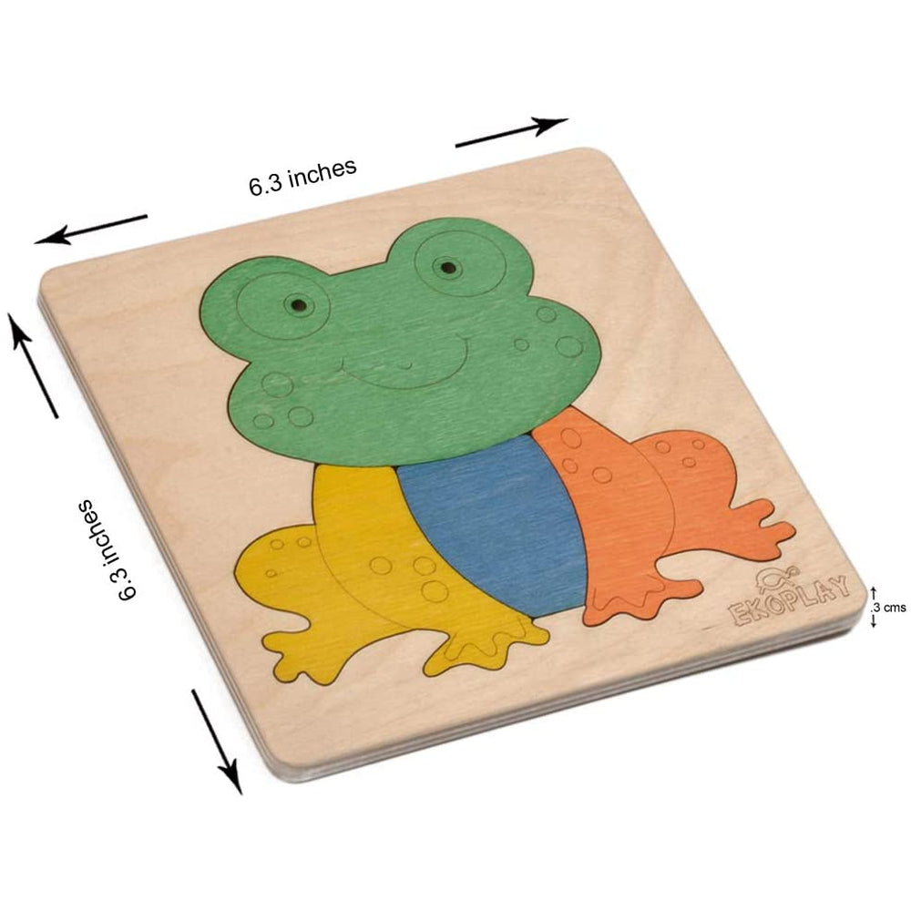 Wooden Happy Frog Puzzle (1-2 Years)