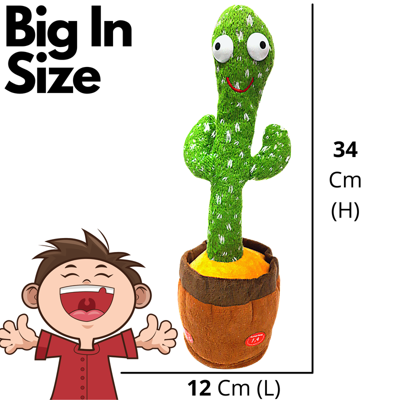 Cactus Talking Toy | Dancing Cactus Toy | Talking Toys| Speaking Cactus Toy