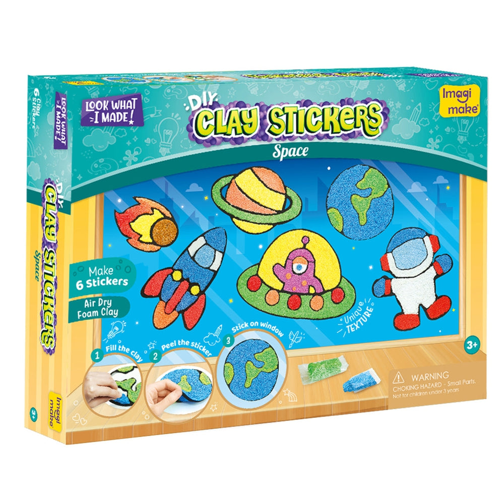 Clay Stickers - Space Adventure