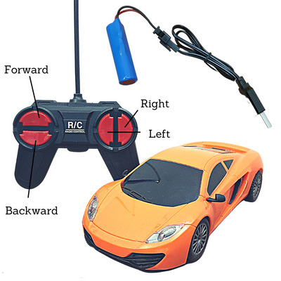 Rechargeable Remote Control Car  (Orange)