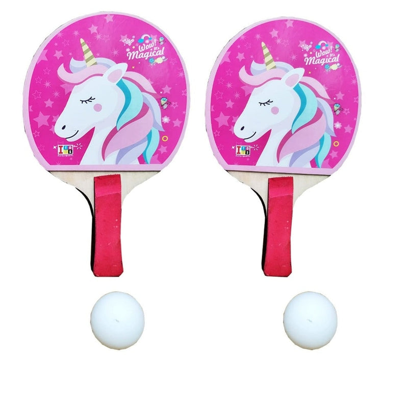 Unicorn Table Tennis Trainer Ping Pong Paddle Set (1 Cordage, 2 Tennis ball, 2 Tennis rackets, 1 Base)