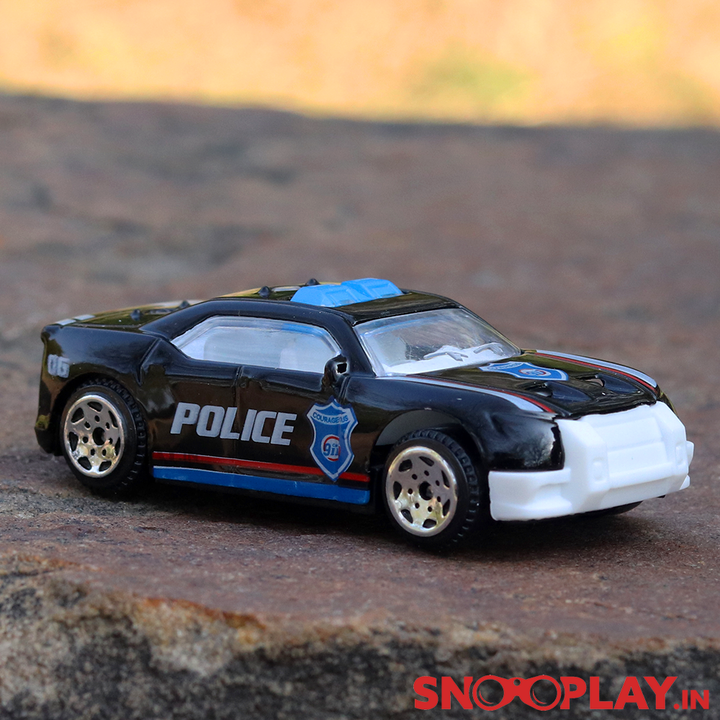 5 in 1 Police Toy Cars Playset For Kids (Metal & Plastic)