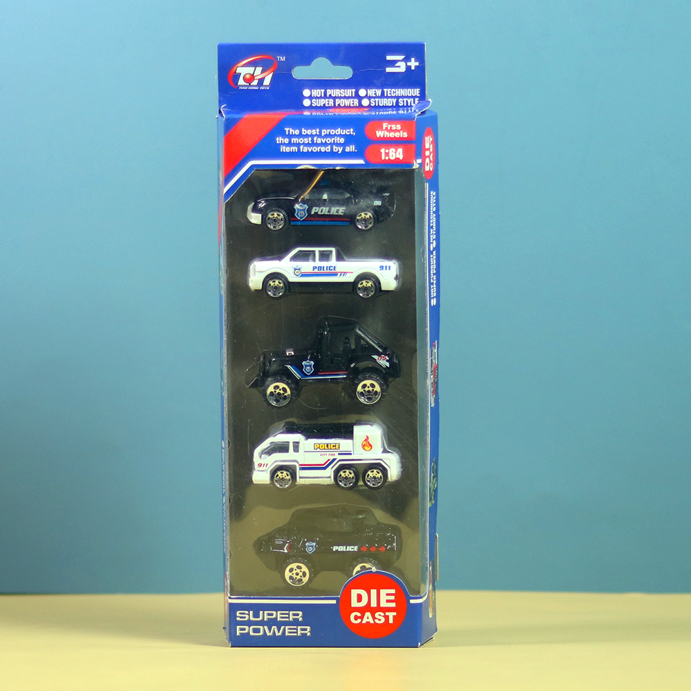 in Police Miniature Cars Playset Metal Plastic (3-7 Years)