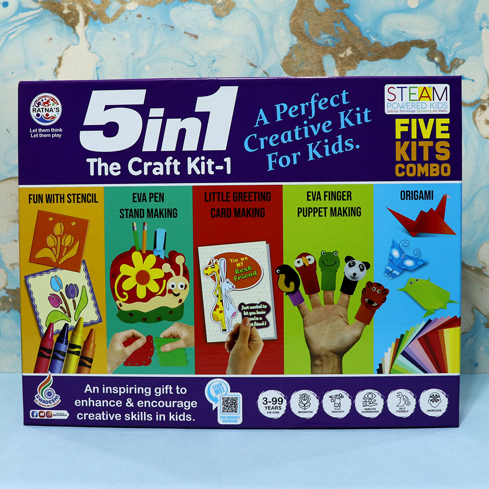 5 in 1 Craft Kit For Kids - Art & Craft