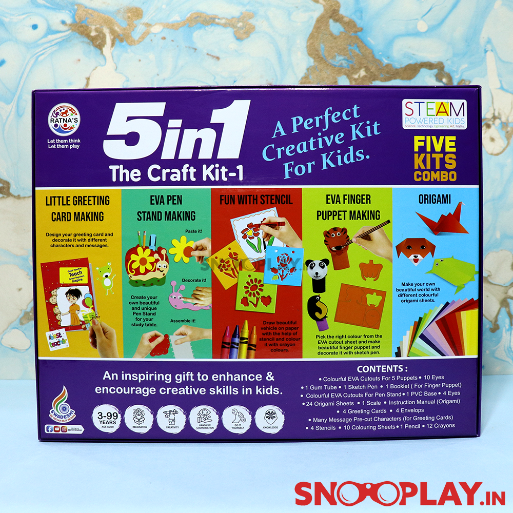5 in 1 Craft Kit For Kids - Art & Craft