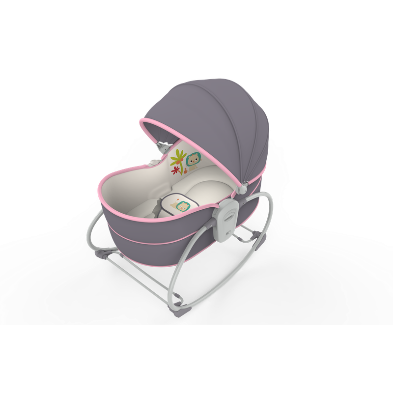 5 in1 Rocker & Bassinet - Pink