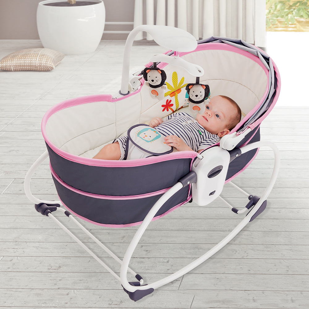 5 in1 Rocker & Bassinet - Pink