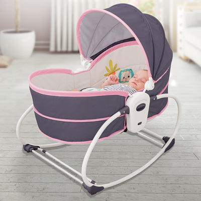 5 in1 Rocker & Bassinet - Pink