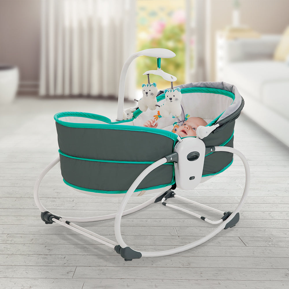 5 in1 Rocker & Bassinet - Teal