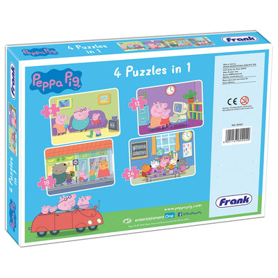 Peppa Pig - 4 in 1 Puzzle - 9, 12, 18 & 24 Pieces