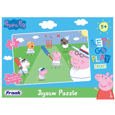 Peppa Pig Playing Cricket - 60 Pieces Puzzle