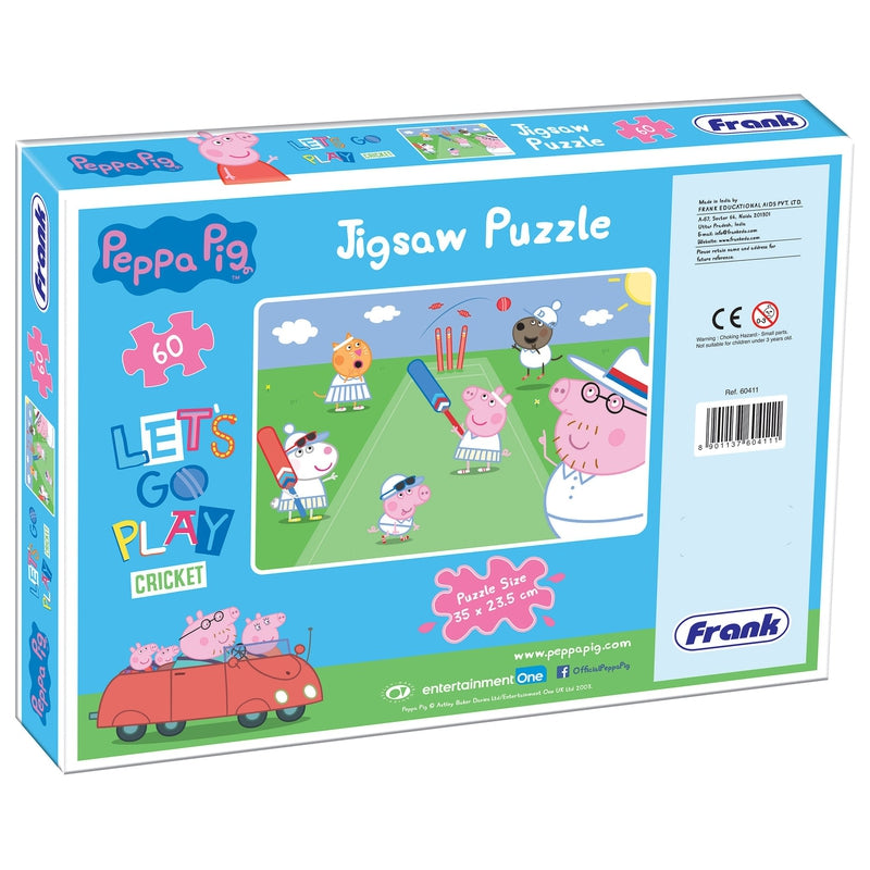 Peppa Pig Playing Cricket - 60 Pieces Puzzle