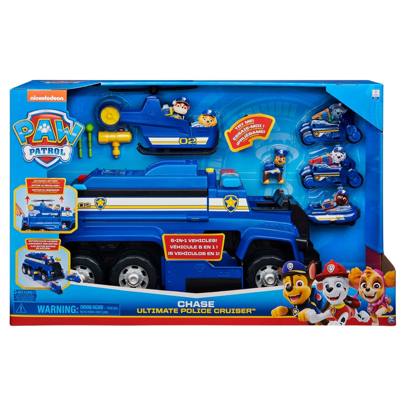 Paw Patrol Chase’s 5-in-1 Ultimate Police Cruiser - Car with Lights and Sounds