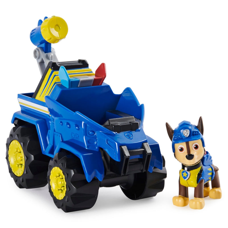 Paw Patrol Dino Rescue Chase’s Deluxe Rev Up Vehicle With Mystery Dinosaur Figure