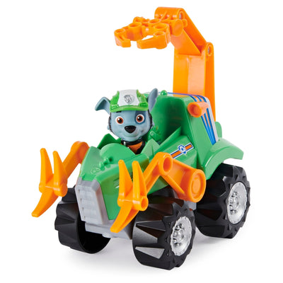 Paw Patrol Dino Rescue Rocky’s Deluxe Rev Up Vehicle With Mystery Dinosaur Figure