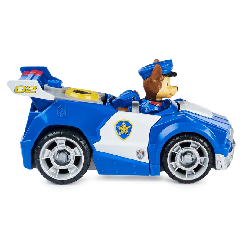 Paw Patrol Chase’s Deluxe Movie Transforming Toy Car with Collectible Action Figure