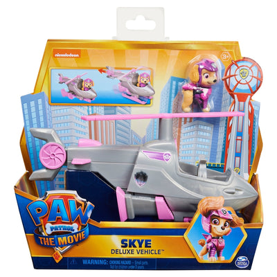 Paw Patrol Skye’s Deluxe Movie Transforming Toy Car with Collectible Action Figure