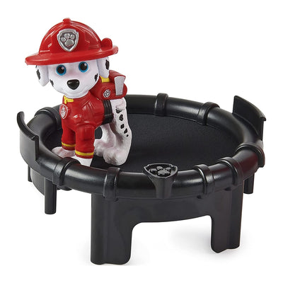 Paw Patrol Marshall’s Transforming Movie City Fire Truck with Extending Ladder, Lights, Sounds and Action Figure Toy