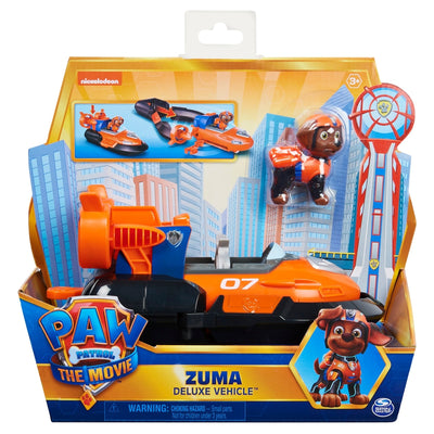 Paw Patrol  Zuma’s Deluxe Movie Transforming Toy Car with Collectible Action Figure