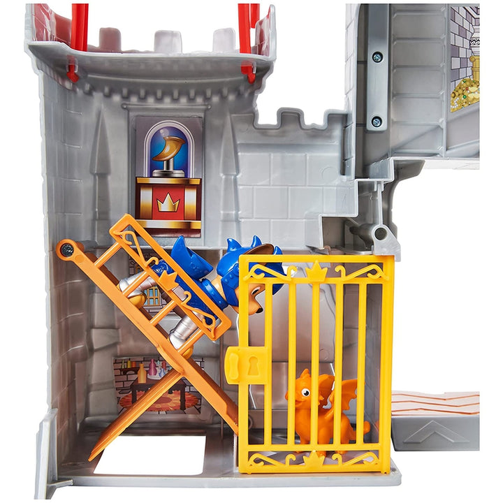 PAW Patrol Chase Rescue Knights Castle Playset - 11 Piece Set with Chase & Dragon Draco Figures (3-7 Years)