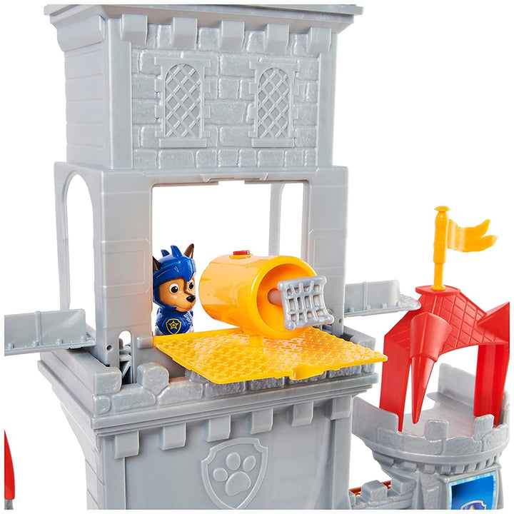 PAW Patrol Chase Rescue Knights Castle Playset - 11 Piece Set with Chase & Dragon Draco Figures (3-7 Years)