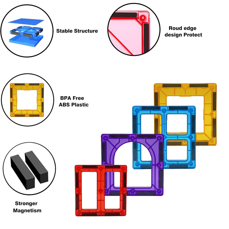 Magnetic Tiles 16 Pcs Builder Set