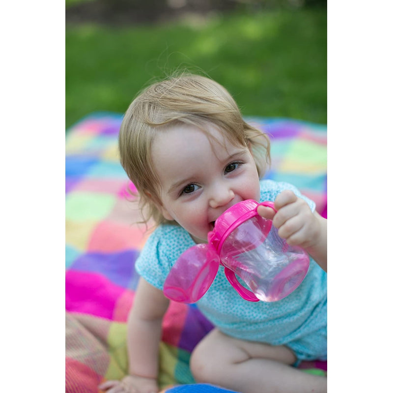Feeding & Weaning Sipper Soft-Spout Transition Cup W/ Handles - Pink Deco