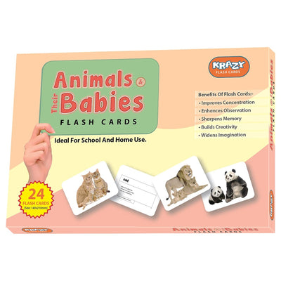 Animal & Babies Education Flash Card for Kids