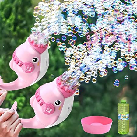 Electric Bubble Gun -Dolphin Pink