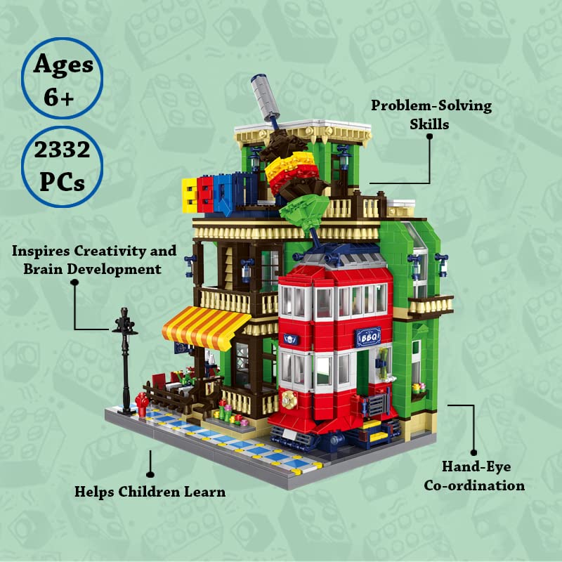 The BBQ Restaurant Building Blocks Set (1922 Pcs)