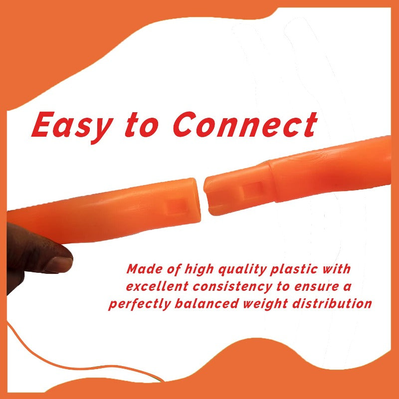 Toy Cloud Hula Hoop Zig-Zag Exercise Fitness Ring (8 Inter-Lockable Pieces): 46-75 cms Diameters