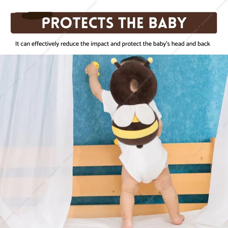 Baby Cushioned Head Protector Safety Pad with Adjustable Shoulder Straps