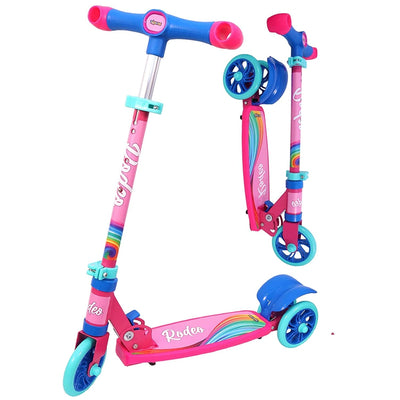 Rodeo Runner Scooter With Anti Slip ABS Base and Aluminium Rod - (Pink)